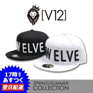 V12 メンズ  キャップ 帽子 フラットキャップ BL CAP BLACK ヴィトゥエルヴ v121910cp03