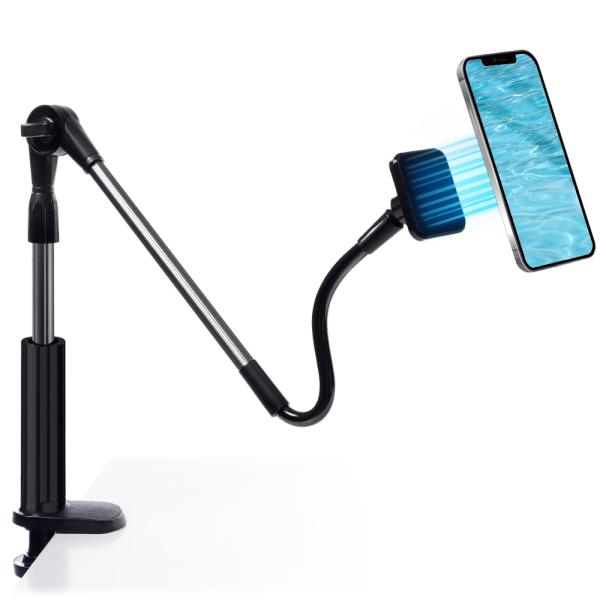 ROUNDS マグネット スマホアームスタンド タブレットアームスタンド 0.1秒で着脱 寝ながらス...