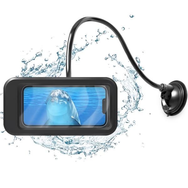 ROUNDS お風呂用 スマホアーム 防水ケース 浴室用 スマホスタンド