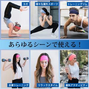 ヘアバンド メンズ レディース 汗止め スポー...の詳細画像2