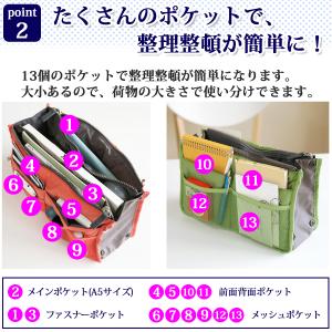 バッグインバッグ バック 小さめ 軽量 無印 ...の詳細画像3