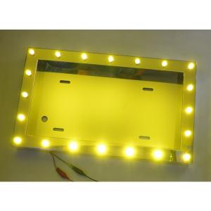 トラック用ナンバー枠 501187-528248 LEDパイロットランプ付ナンバープレート枠 大型 黄レンズ/LED黄 代引き不可|トラック用品 ジェットイノウエ｜route2yss