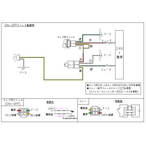 キャブ内純正タイプスイッチ 「ON-OFF」 ...の詳細画像3