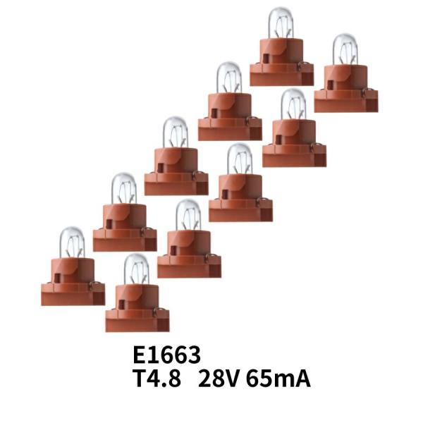 トラック用電球バルブ メーター球 T4.8 28V 65mA 10個入り トラック用品 KOITO ...