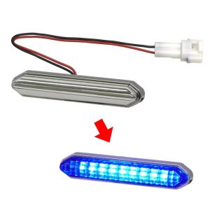 KOITO EG002 LEDエッジイルミ ハーフミラー ブルー 100mm 12V 24V 単品|5492136|トラック用 フロントグリル LED デイライト コイト 小糸 KOITO|トラック用品｜route2yss