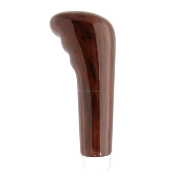 ガングリップタイプシフトノブ茶木目 H150mm 12×1.25 変換AD付き 560205 トラッ...