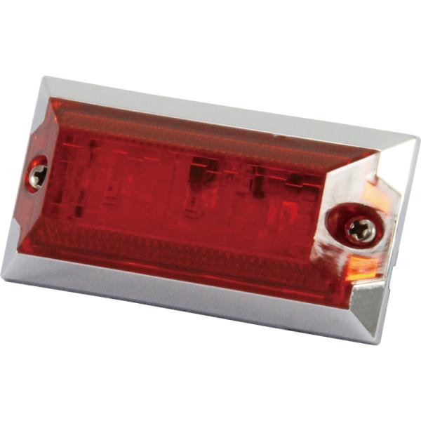 LED3ハイパワーミニフラットマーカーランプ NEO 12V/24V共用 レッド トラック用品 JE...