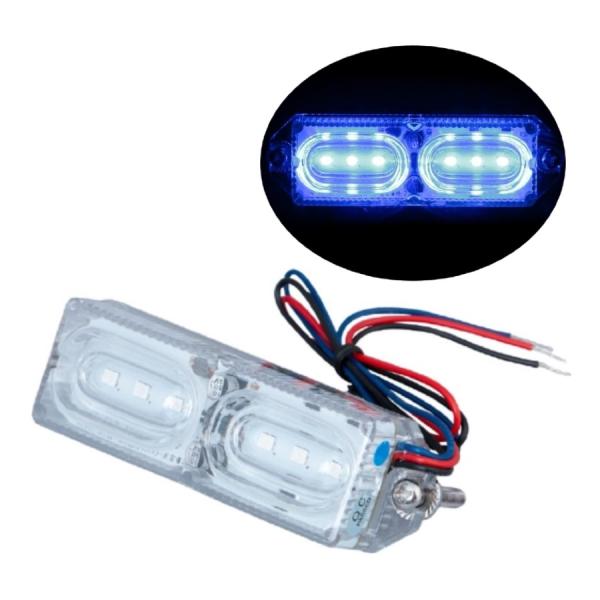 LEDツインストロボマーカー ブルー  12V/24V共用 トラック用品 JET ジェットイノウエ ...