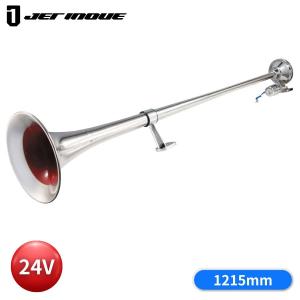 特大ステンレス 丸ビッグホーン エアーホーン 1200mm 24V ラッパ 