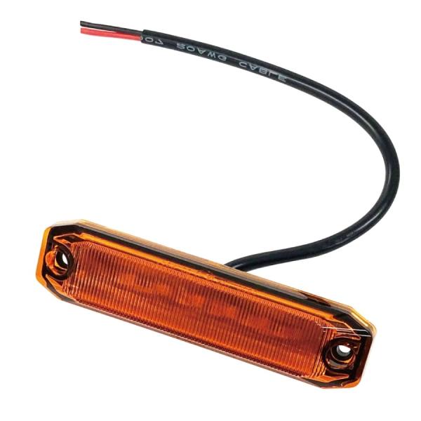 LEDストリームラインマーカー アンバー 12V/24V 534677 ジェットイノウエ トラック用...