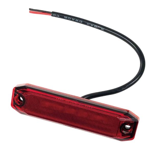 LEDストリームラインマーカー レッド 12V/24V 534679 ジェットイノウエ トラック用品...