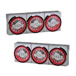 日本ボデーパーツ工業 丸型LEDテールランプ 2連 24V 左右セット バック