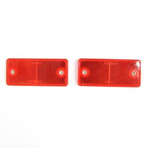 5492322 26-109-002 角型レフレクター反射板2枚組 赤 Eマーク付|JB日本ボデーパーツ工業|トラック用品