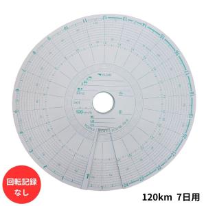赤箱チャート紙120km7日用（10組）回転記録なし 762969-370 矢崎総業 7100132 トラック用品 記録紙 ヤザキ アナログ 運行記録計 1週間｜トラック用品貨物堂ヤフー店