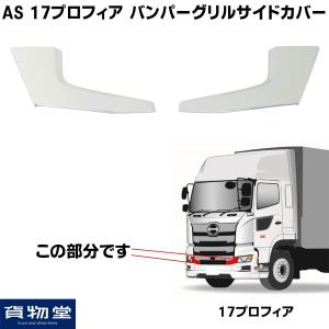 AS17プロフィア バンパーグリルサイドカバー|トラック用品