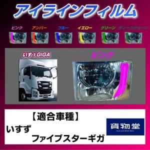 トラック用品 雅ZF-I01 ファイブスターギガ アイラインフィルム ピンク