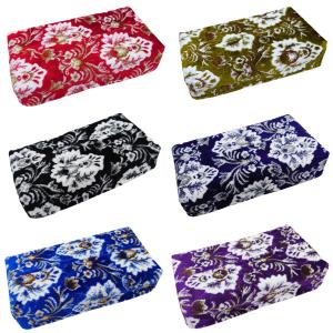 金華山　新格子　青　フロント周りセット トラック用品 金華山フロントカーテン 両面 新格子 Lサイズ 2200mm 4t