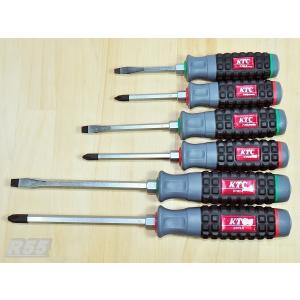 京都機械工具(KTC) 樹脂柄ドライバセット貫通タイプ[8本組