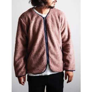 FULLCOUNT(フルカウント)〜ZIP FRONT FLEECE LINER LONG SLEEVE PINK〜｜route66amboy