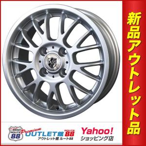 サマータイヤホイール4本SET アウトレット特別価格 165/50R15 AMD M-103 シルバー/リムポリッシュ