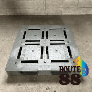 新品 メッシュパレット 800×1000×850 網カゴ 網パレット 鉄