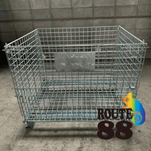 中古 メッシュパレット 800×1000×850 網カゴ 網パレット 鉄
