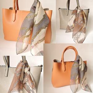 シフォンスカーフ バッグスカーフ 春スカーフ ...の詳細画像1