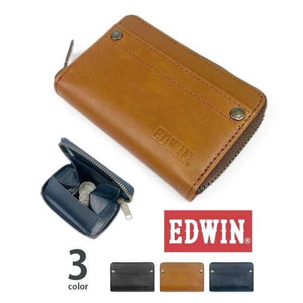 EDWIN コインケース ラウンドファスナー ウォレット メンズ財布 ブランド 0510636 小銭...