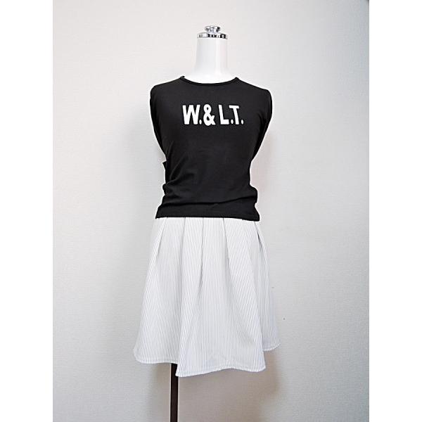 おすすめ品 ストライプミニスカート オフホワイト*クリックポスト可*