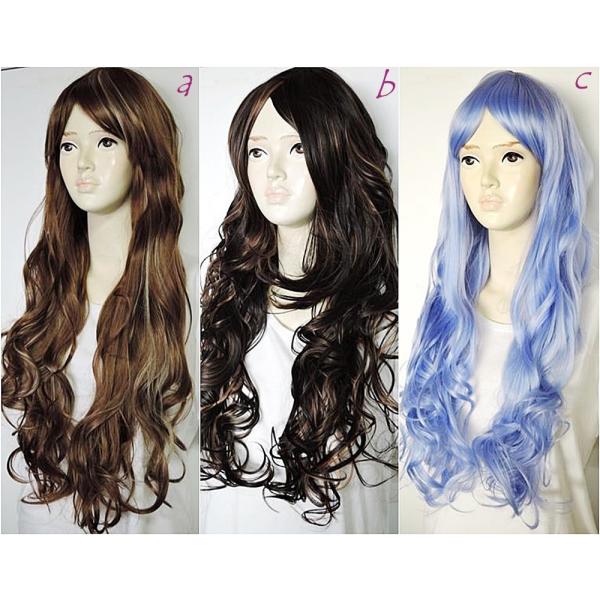 フルウィッグ ロングウェーブ ハロウィン 仮装