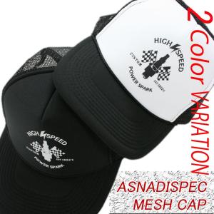 帽子 メンズ キャップ ASNADISPEC/アスナディスペック/プリントメッシュキャップas-cap-19｜rowdydog