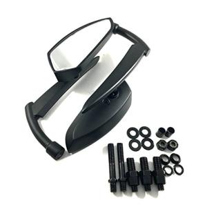 ハーレー ブレット ミラー 左右 セット シルバー メッキ ブラック スポーツスター XL1200X XL883L XL1200N 等 バイク