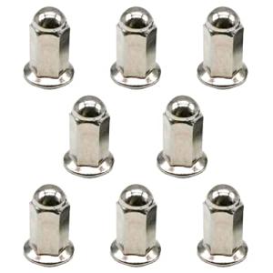 Felimoa ロングナット 汎用 M6規格 マフラーナット 幅約10mm 長さ約21mm 8点セット