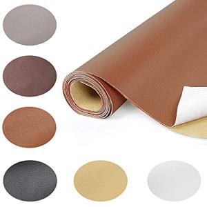 Aicvhin貼れる レザー合皮生地合皮補修テープレザーシール フェイクレザー生地シールタイプ 良く伸びるシールタイプ 補修シール 防水 柔らか
