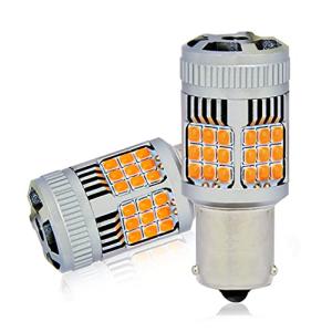 BLUESEATEC s25 ピン角違い led ウインカー アンバー シングル BAU15S 1156 PY21W LEDバルブ キャンセラー