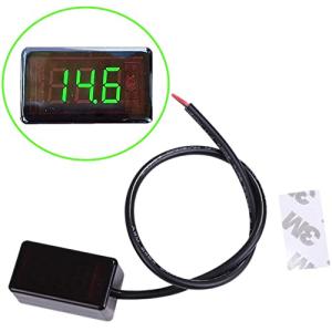 ルボナリエ コンパクト ボルトメーター デジタル 小型電圧計 デジタル電圧計 LEDディスプレイ LEDデジタル電圧計 電圧表示 カスタマイズ電