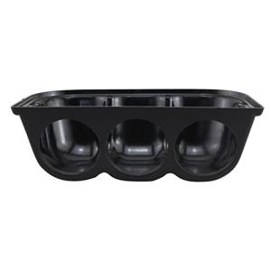 naissant 汎用 直径 60mm 3連メーター パネル 艶消し ブラック