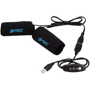 VEROCITY バイク用 グリップヒーター 巻き付け式 電熱グリツプ ホットグリツプ USB接続 温度調整スイッチ付