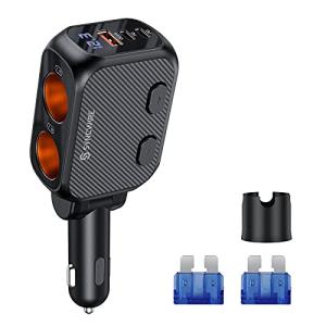 2PD+1USB3.0ポートSyncwire シガーソケット 増設 2連 シガーソケット