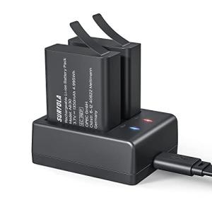 アクションカメラ充電器?1350mhバッテリー＊２?SF230?SF430?SF530に対応適用?USBケーブル付き?Surfola?AB30
