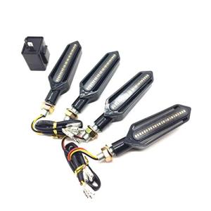 バイク用 12V LED シーケンシャル ウインカー 流れる ウィンカー 4個 リレー セット 2ピン 3ピン ホワイト 白 ポジション レッド