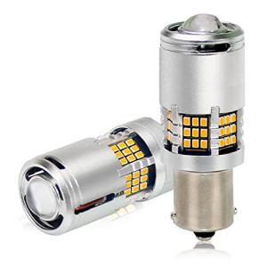 BLUESEATEC s25 ピン角違い led ウインカー 爆光 アンバー オレンジ 6000LM シングル キャンセラー内臓 ピン角違い 1