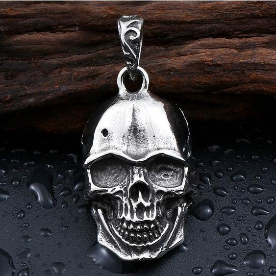 ネックレス ステンレス メンズ ペンダント スカル ドクロ パンク ゴシック V系 骸骨 ユニーク ...