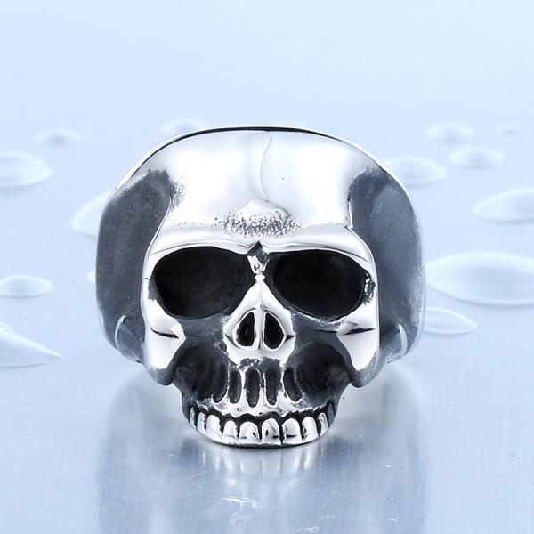 リング 指輪 メンズ ステンレス サージカルステンレス ステンレスリング 幅広 髑髏 スカル ワイド...