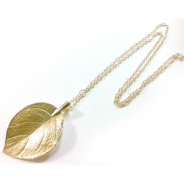 ネックレス ペンダント 葉っぱ 葉 リーフ 植物 花 ヴィンテージ シルバー アクセサリー レディー...