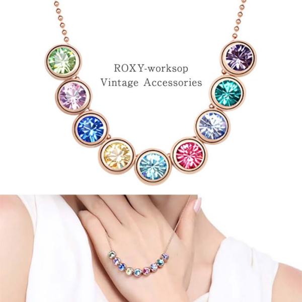 ネックレス ペンダント ドロップ ストーン チョーカー CZ キュービックジルコニア エレガント フ...