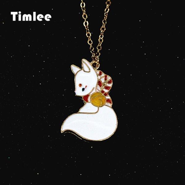 狐 ネックレス キツネ チョーカー 和風 和物 狛犬 浴衣 アジャスター付 ハロウィン 可愛い 古風...