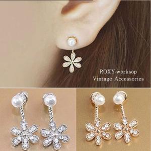 ピアス 星 スター 星座 北斗七星 イヤーカフ CZ ラインストーン