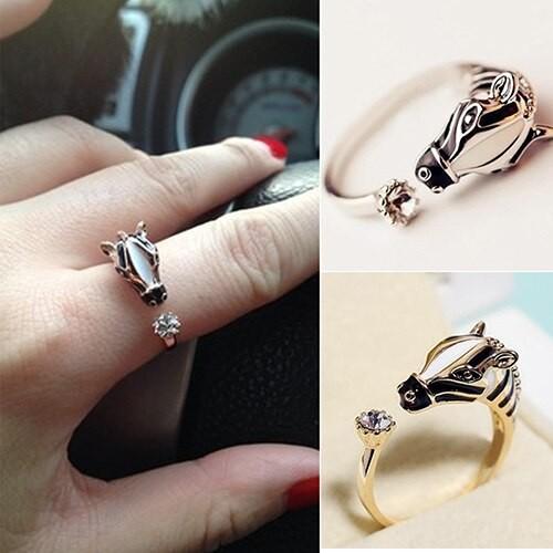 シマウマ リング 指輪 ゆびわ 馬 ガーリー ヴィンテージ フリーサイズ 個性的 サバンナ アクセサ...