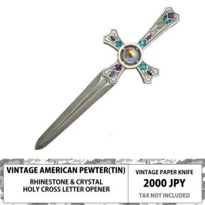 ピューター製 アメリカン ビンテージ レターオープナー アラビアン ダガー 錫